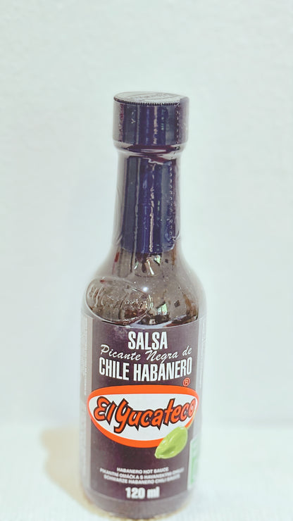 Salsa piccante habanero EL Yucateco negra