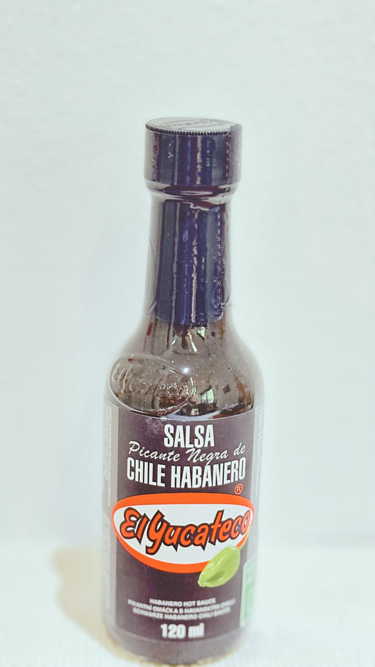 Salsa piccante habanero EL Yucateco negra